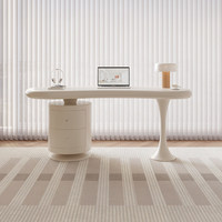 Bureau d'écriture et d'ordinateur en bois moderne, durable et luxueux, de style français, idéal pour les espaces commerciaux compacts