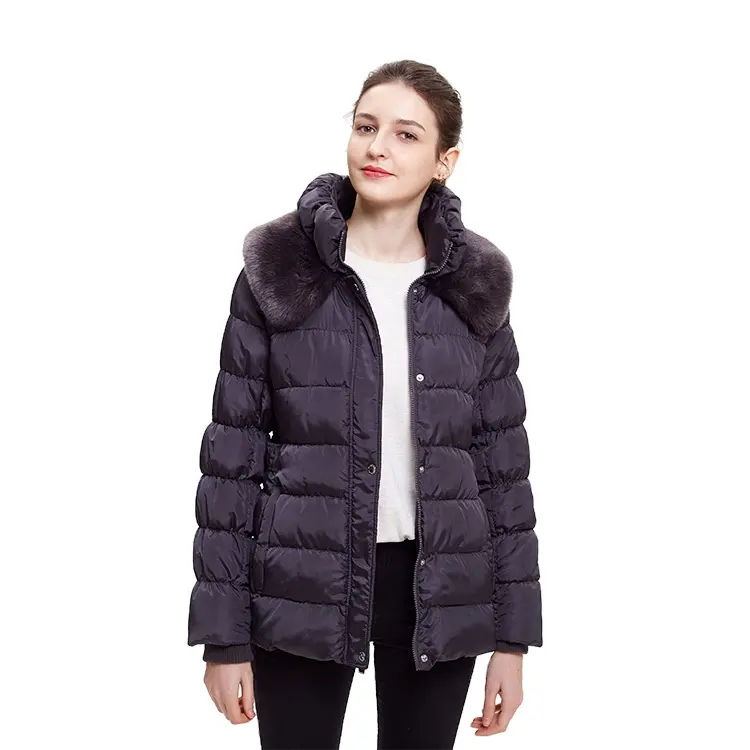 Vrouwen Nieuwe Winter Padding Jas Dames Puffer Jas Met Bont Kap