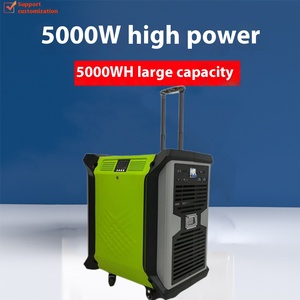 Estación de Carga Móvil de Emergencia para Exteriores con Panel Solar y Batería de Iones de Litio de 5000W 5KWH, Carga Inalámbrica para Autos en EE. UU., MPPT, Onda Sinusoidal Pura - Product Image 2
