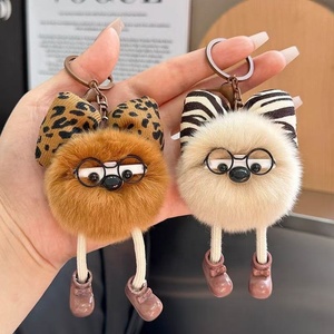 Llavero <span class=keywords><strong>de</strong></span> felpa con forma <span class=keywords><strong>de</strong></span> conejo, estilo gafas, colgante <span class=keywords><strong>de</strong></span> dibujos animados, adorno para bolso y coche, <span class=keywords><strong>de</strong></span> Hebei - Product Image 3
