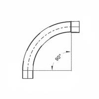 Coude de tuyauterie PVC à 90 degrés, type cloche, gris, en UPVC, pour conduit électrique, avec raccord à douille