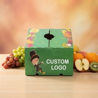 Boîtes en carton ondulé personnalisées à double porte pliables pour l'expédition et l'emballage de fruits frais