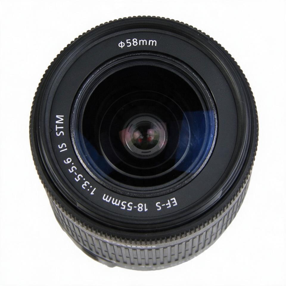 Used EF-S <strong>18</strong>-<strong>55mm</strong> F3.5-5.6 IS STM Zoom <strong>Lens</strong> APS-C Compatible with 100D 200D 700D 800D 1200D 1500D DSLR Cameras