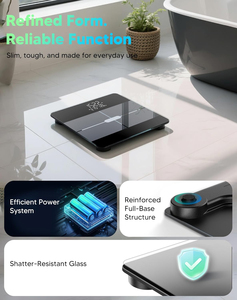 180kg Công suất LED kỹ thuật số phòng tắm có trọng lượng quy mô BMI chức năng <span class=keywords><strong>Bluetooth</strong></span> hộ gia đình thông minh quy mô cơ thể với ứng dụng - Product Image 4