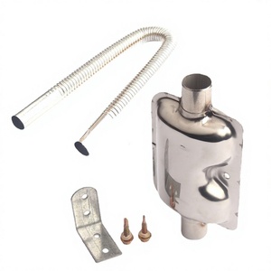 Sistema de escape de acero inoxidable con tubo flexible y kit de montaje para actualización de calefacción diésel. - Product Image 1
