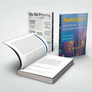 Libro de texto médico de Nefrología y base ácida de Harrison, Impresión de MOQ pequeño, encuadernación de costura, Encuadernación perfecta - Product Image 2