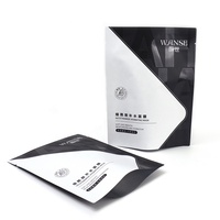 Sachet de feuille d'aluminium thermique imprimé en usine sacs en mylar plat laminé pochette d'emballage à 3 joints latéraux pour cosmétiques soins du visage