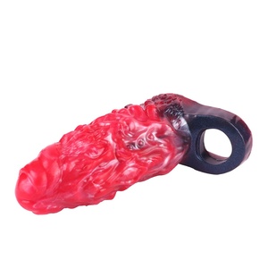 Anillo vibrador de silicona para pene, extensor de condón, retrasador de eyaculación, juguetes sexuales para hombre - Product Image 6