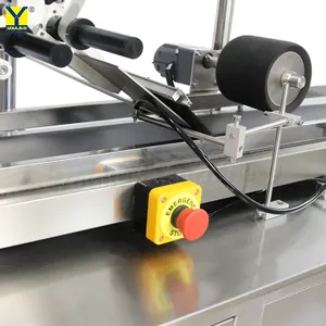 Metal Can Labeling Machine MT-220 Automatic Flat Surface Top Bottom Labeling Machine For Metal Can Boxes New Condition For Bottles Food Cosmetics Beverages