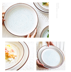 Platos de Porcelana Blancos para Restaurante, Forma Cuadrada Irregular, Estilo Nórdico, para Cena - Product Image 6