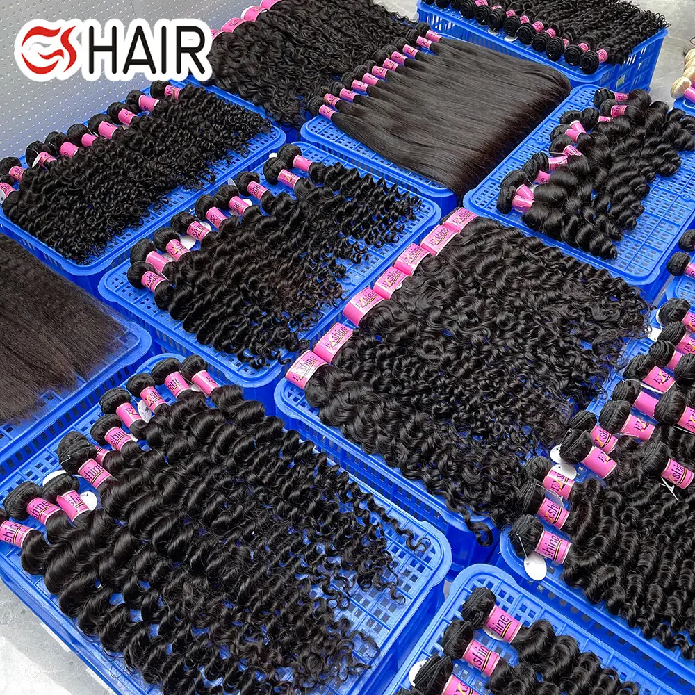 Vendeur de paquets de cheveux humains cambodgiens bruts à bas prix, Vente en gros de cheveux alignés sur des cuticules, Paquet de cheveux humains alignés sur des cuticules indiennes
