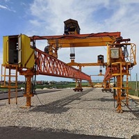 Grúa lanzadora de viga de puente de armadura de 140 toneladas para fabricante ferroviario