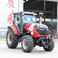 Tracteur agricole 4x4 de haute qualité, neuf, pas cher, de grande taille, avec chargeur frontal et tondeuse à disques, provenant de Chine, pour l'agriculture