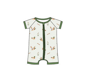 Conjuntos de Pantalones Cortos para Niños de Primavera y Otoño, Personalizados, Casuales, con Estampado de Patos Mallard, de Algodón y Elastano, Transpirables, de Tela de Lana Peinada, Ropa para Bebés - Product Image 3