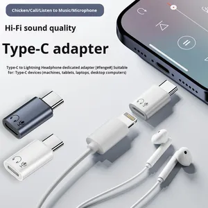 Apple 16 Tai nghe Adapter Type-C để cho Sét với đồng liên hệ với và ABS nhà ở cho Iphone âm thanh cuộc gọi kiểm soát ip33 đánh giá - Product Image 5
