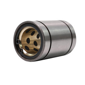 Douille Boniu autolubrifiante sans huile P0 de précision, classe 0, simple ou double paroi, avec manchon extérieur en acier et douille en cuivre intégrée - Product Image 1