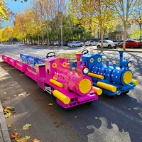Train électrique de parc d'attractions pour enfants, populaire et très demandé, avec petite voie, pour visites de zoo