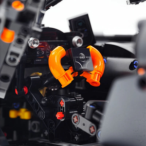 MOC Tecnico 1:8 Lussuosa Supercar Personalizzata GULY 10646, Modello di Blocchi da Costruzione, <span class=keywords><strong>Puzzle</strong></span> di Assemblaggio Fai-da-Te, Giocattoli, Regali di Natale - Product Image 6