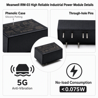 Module d'alimentation AC-DC Mean Well IRM-03 3W, large plage d'entrée 85-305Vac, 3.3V 5V 12V 15V 24V, alimentation miniature à montage sur circuit imprimé