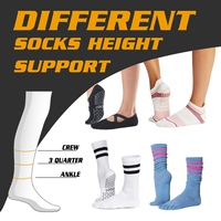 Chaussettes de yoga et de Pilates personnalisées, antidérapantes, en coton, respirantes, écologiques, avec logo personnalisé