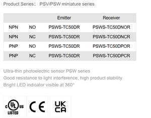 เซ็นเซอร์โฟโตอิเล็กทริก24VDC nbao NPN PNP NO NC - Product Image 4