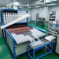 Máquina Apiladora de Vasos de Plástico Totalmente Automática con Conteo y Embolsado, Línea de Producción Industrial de Alta Velocidad, Equipo Apilador de Vasos
