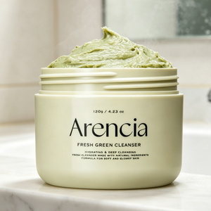 Crème nettoyante aux herbes Arencia Green 120g, mousse légère et rafraîchissante, hydratante, nettoyage en profondeur des pores, pour peaux normales, soin du visage quotidien pour adultes - Product Image 3