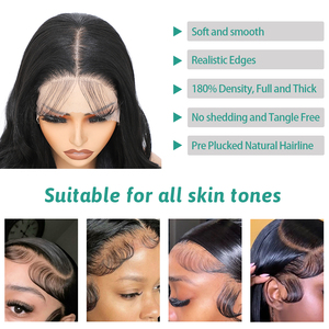 Pelucas de Encaje Sintético <span class=keywords><strong>Gladys</strong></span> Brown Highlight, 30 Pulgadas de Largo, Rizadas Sueltas, Peluca con Frente de Encaje 13x4 y Cabello de Bebé para Uso Diario - Product Image 6