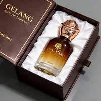 Nouveau produit, flacons de parfum de luxe Rose, 50 ml, flacon de parfum en verre rose, flacon de parfum rond