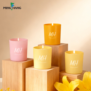Pot à bougie <span class=keywords><strong>en</strong></span> verre à motif personnalisé, <span class=keywords><strong>prix</strong></span> de gros fournisseur, pour décoration intérieure - Product Image 3