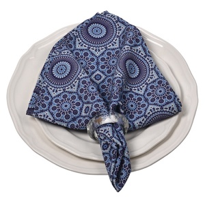 Customizable Printing New Design <strong>Blue</strong> Geometric Fashion Table <strong>Runner</strong> - Product Image 5