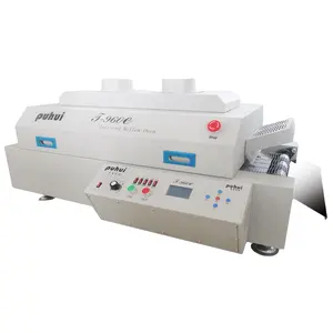 puhui T-960e benchtop 1.2m LED lead-free SMT reflow soldering oven for single double side PCB solder infrared IC heater