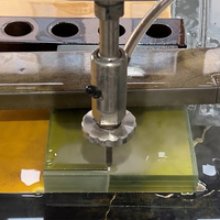 Machine de découpe au jet d'eau CNC pour le marbre, prix usine, 3 axes, 5 axes, pour la découpe du verre