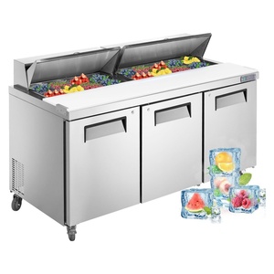 Refrigeration Equipment Salad <strong>Bar</strong> <strong>Cool</strong> <strong>Bar</strong> Counter Top Sandwich Refrigerator Salad Pizza Counter Refrigerator - Product Image 1