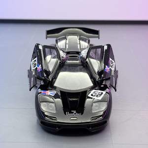 Coches de Juguete de Metal Fundido a Presión 1:32 McLaren F1 Caoting con Sonido y Luz, Puertas Abatibles, Superdeportivo, Adorno Decorativo, Juguetes Modelo - Product Image 5