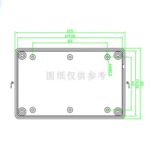 Boîtier personnalisé ABS Ip54 Pcb Boîte de jonction électronique en plastique Boîtier extérieur pour batterie