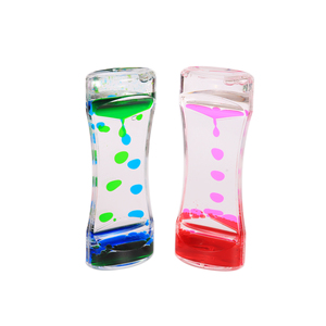 Lot de 5 sabliers liquides colorés, jouets sensoriels anti-stress pour l'<span class=keywords><strong>autisme</strong></span> et le TDAH - Product Image 5