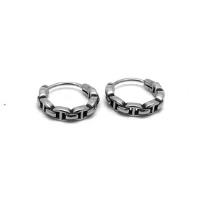 Pendientes Huggie Yunnique de Acero de Titanio, Unisex, Geométricos, Joyería de Moda Otoño 2024 Guangzhou - Product Image 1