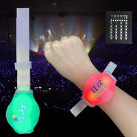 Bracelet en tissu tissé à LED personnalisé 15 couleurs bracelet en textile brillant d'événement à lueur réglable bracelets promotionnels directs d'usine