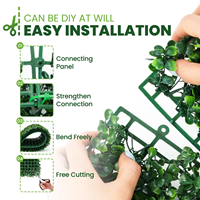 Mur végétal décoratif pour jardin, clôture en herbe synthétique, feuillage vert, plantes artificielles pour la décoration murale
