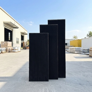 Custom 1800x600x150mm Black Evaporative <b>Cooling</b> <b>Pad</b> Reliable Cellulose Wet Wall Manufacturer Direct Supply - Product Image 1