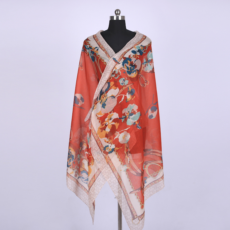 Women s Chiffon Shawl Evening Gown