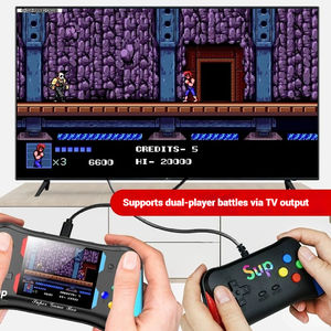 3,5 "HD LCD pantalla niños portátil Mini <span class=keywords><strong>Retro</strong></span> <span class=keywords><strong>SUP</strong></span> <span class=keywords><strong>consola</strong></span> de videojuegos X7M <span class=keywords><strong>consola</strong></span> de juegos portátil incorporado 500 juego - Product Image 2