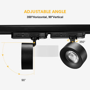 Современный коммерческий Трековый рельсовый свет 3cct Трековый свет антибликовый 10 Вт 24 Вт регулируемый светодиодный Трековый прожектор - Product Image 2