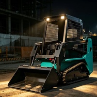 Mini-chargeuse compacte portative sur chenilles, excavatrice compacte, machine de construction, équipement de location, outil de travail au sol