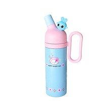 Nouvelle Bouteille Thermos Isotherme en Acier Inoxydable de 800 ML avec Paille, Motif Poupée Dessin Animé Kawaii pour Enfants, Isolation Thermique 6-12 Heures