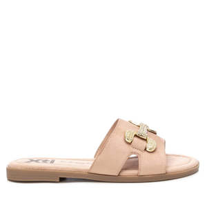 Zapatillas Planas para Mujer Xti 142938 Doradas con Detalle de Hebilla con Pedrería - Product Image 1