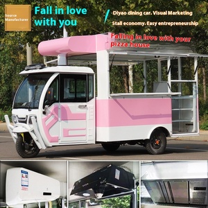 <strong>Commercial</strong> Electric <strong>Food</strong> Truck Towable Breakfast Fast <strong>Food</strong> Catering <strong>Cart</strong> Ice Cream Truck 220v Stainless Steel - Product Image 2