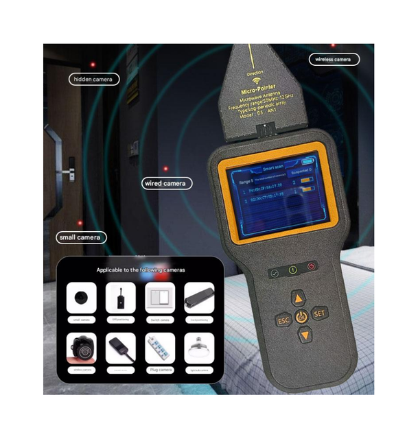 Professional Ds818 Radio Wave Signal Detection Analyzer +WIFI Scan Hotel Meeting Anti spy Bug Camera Detect GPS Detector