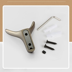 Gancho de claxon de estilo europeo, gancho de aleación de Zinc para puerta de armario de baño, herrajes para muebles - Product Image 6